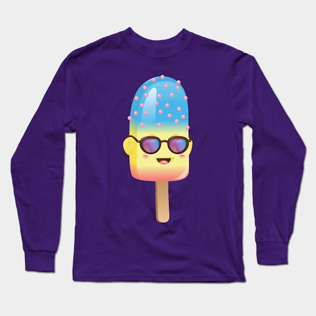 Sunny Ice Cream Long Sleeve T-Shirt by OlyaYang